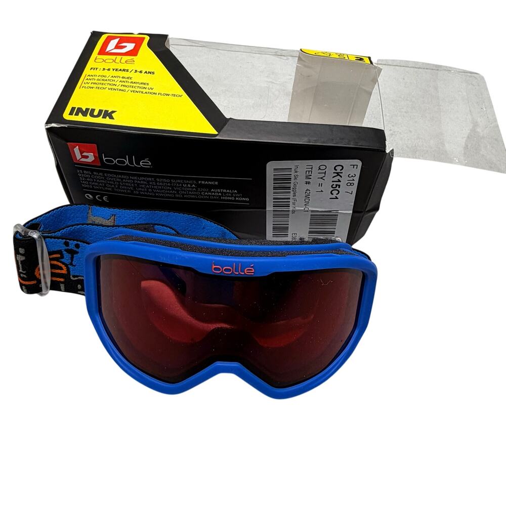 Bollé Snow Goggles Anti Fog UV Kids/Children 3-6 Years Old